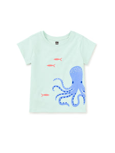 Tea Collection UV Graphic Baby Tee - Octopus Garden