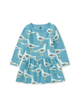 Load image into Gallery viewer, Tea Collection Long Sleeve Pocket Baby Dress - Seagulls
