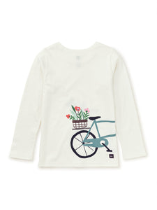 Tea Collection Wheelie Graphic Tee - Chalk