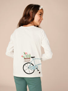 Tea Collection Wheelie Graphic Tee - Chalk