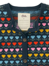 Load image into Gallery viewer, Tea Collection Iconic Cardigan - Knit Tulips
