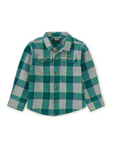 Load image into Gallery viewer, Tea Collection Flannel Button Up Baby Shirt - Anatolian Plaid
