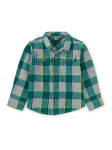 Tea Collection Flannel Button Up Baby Shirt - Anatolian Plaid