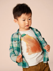 Tea Collection Bear Baby Graphic Tee - Vapor