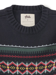 Tea Collection Crew Neck Sweater - Indigo