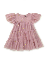 Load image into Gallery viewer, Tea Collection Tiered Tulle Sparkle Baby Dress - Shimmer Sky
