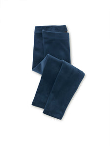 Tea Collection Velour Baby Leggings - Bedford Blue