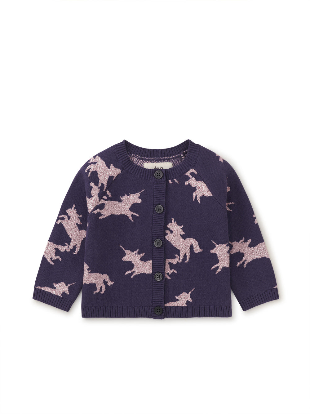 Tea Collection Sparkle Baby Cardigan - Unicorn Frolic