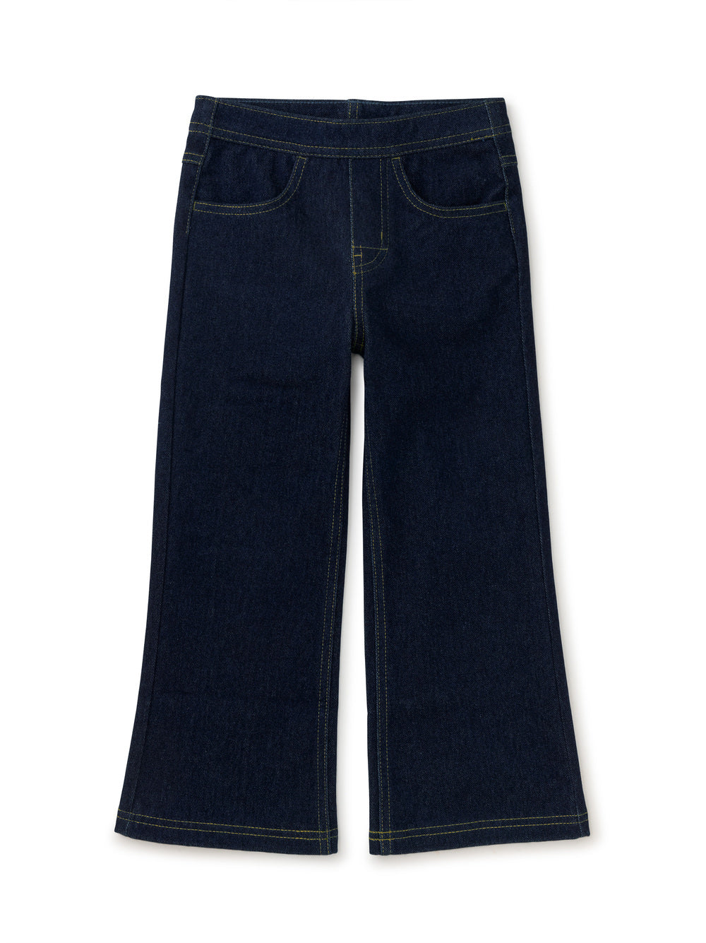 Tea Collection Denim Flare Pants - Dark Wash
