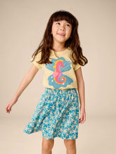 Load image into Gallery viewer, Tea Collection Seahorse &amp; Pearls Graphic Tee - Banana

