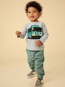 Tea Collection Small Steps Baby Pants - Dried Rosemary
