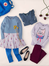 Load image into Gallery viewer, Tea Collection Playwear Jeggings - Cosmic Berry
