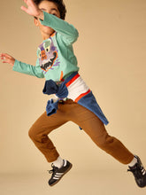 Load image into Gallery viewer, Tea Collection Colorblock Rugby Top - Naval Blue
