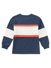 Load image into Gallery viewer, Tea Collection Colorblock Rugby Top - Naval Blue
