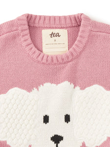 Tea Collection Fluffy Puppy Sweater - Hydrangea