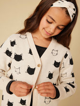 Load image into Gallery viewer, Tea Collection Long Iconic Cardigan - Turkish Cats
