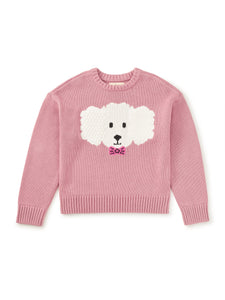 Tea Collection Fluffy Puppy Sweater - Hydrangea