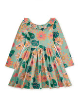 Load image into Gallery viewer, Tea Collection Ruffle Collar Ballet Dress - Chalk Water Lillies
