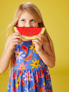 Tea Collection Tiered Tank Dress- Watermelon