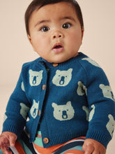 Load image into Gallery viewer, Tea Collection Iconic Baby Cardigan - Brave Bear
