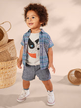 Load image into Gallery viewer, Tea Collection Button-Up Woven Baby Shirt - Nairobi Plaid
