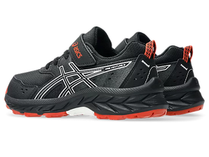 NEW! Asics Pre Venture 9 PS (Velcro) - Black/White