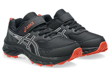 Load image into Gallery viewer, NEW! Asics Pre Venture 9 PS (Velcro) - Black/White
