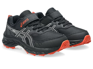 NEW! Asics Pre Venture 9 PS (Velcro) - Black/White