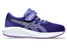 Load image into Gallery viewer, NEW! Asics Pre Excite 10 PS (Velcro) - Eggplant/Glow Yellow
