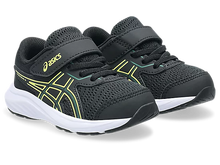 Load image into Gallery viewer, NEW! Asics Contend 9 TS (Velcro) - Black/Jasper Green
