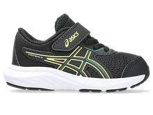 Load image into Gallery viewer, NEW! Asics Contend 9 TS (Velcro) - Black/Jasper Green
