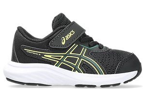 NEW! Asics Contend 9 TS (Velcro) - Black/Jasper Green