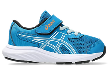 Load image into Gallery viewer, NEW! Asics Contend 9 TS (Velcro) - Aegean Blue/Cool Grey
