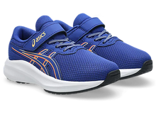 Load image into Gallery viewer, NEW! Asics Pre Excite 11 PS (Velcro) - Prussian Blue/Orange Glow
