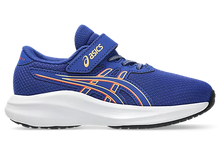 Load image into Gallery viewer, NEW! Asics Pre Excite 11 PS (Velcro) - Prussian Blue/Orange Glow
