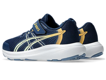 Load image into Gallery viewer, NEW! Asics Contend 10 PS (Velcro) - Independence Blue/Orange Glow
