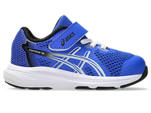 Load image into Gallery viewer, NEW! Asics Contend 10 TS (Velcro) - Neon Blue/White
