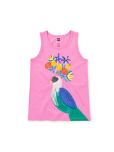 Load image into Gallery viewer, Tea Collection Floral Turaco Tank Top - Perennial Pink
