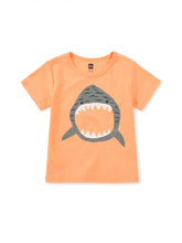 Load image into Gallery viewer, Tea Collection Baby Shark Graphic Baby Tee - Cantaloupe
