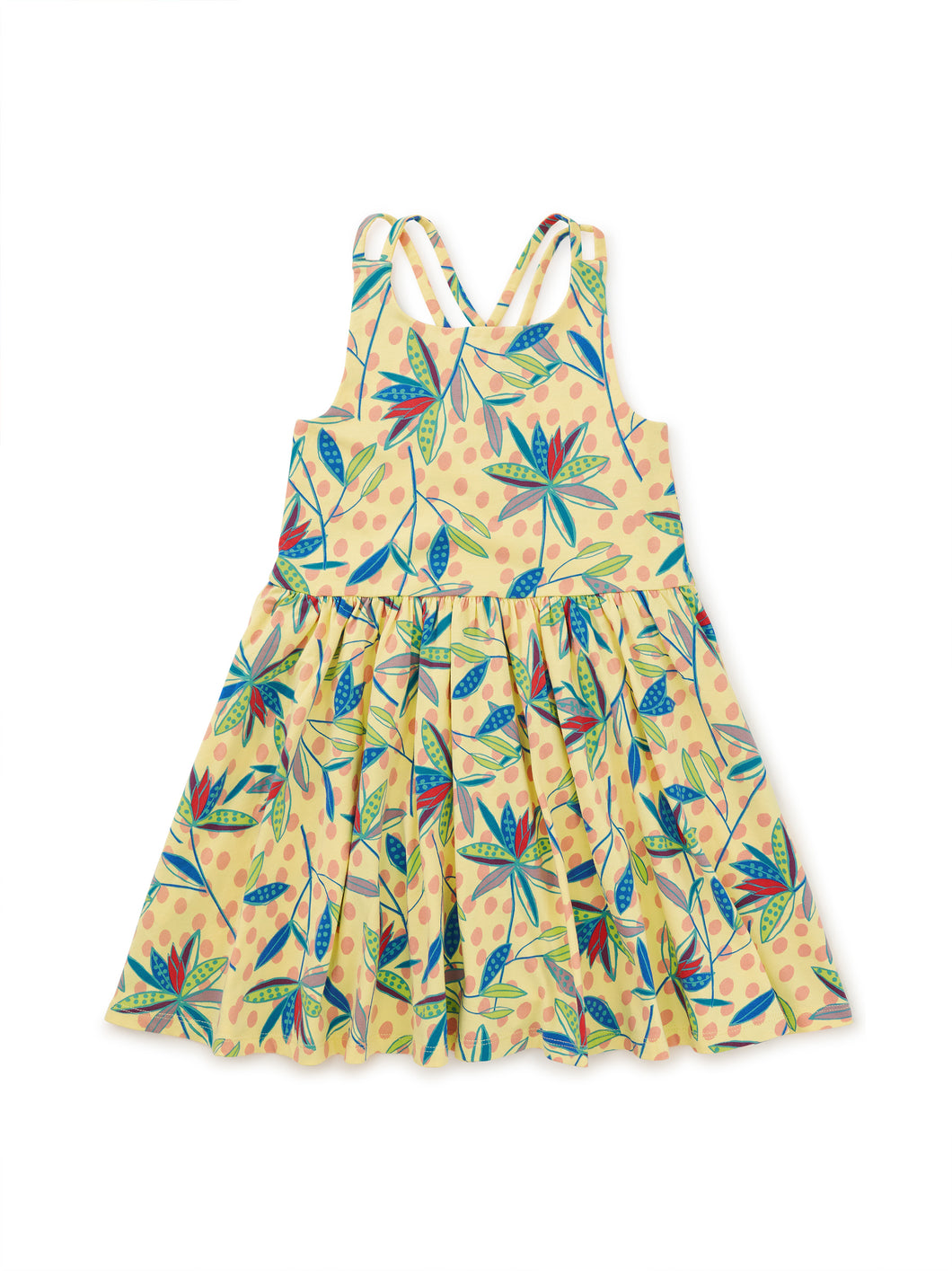 Tea Collection Strappy Back Skirted Dress - Bird of Paradise