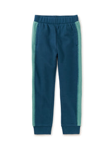 Tea Collection Colorblock Joggers - Bedford Blue