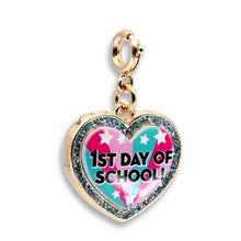 Load image into Gallery viewer, Charm It - Gold Glitter First Day of School Charm

