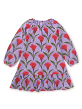 Load image into Gallery viewer, Tea Collection Blouson Sleeve Dress - Ikat Thistle
