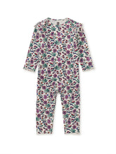 Load image into Gallery viewer, Tea Collection Ruffle Shoulder Baby Romper - Iznik Flora
