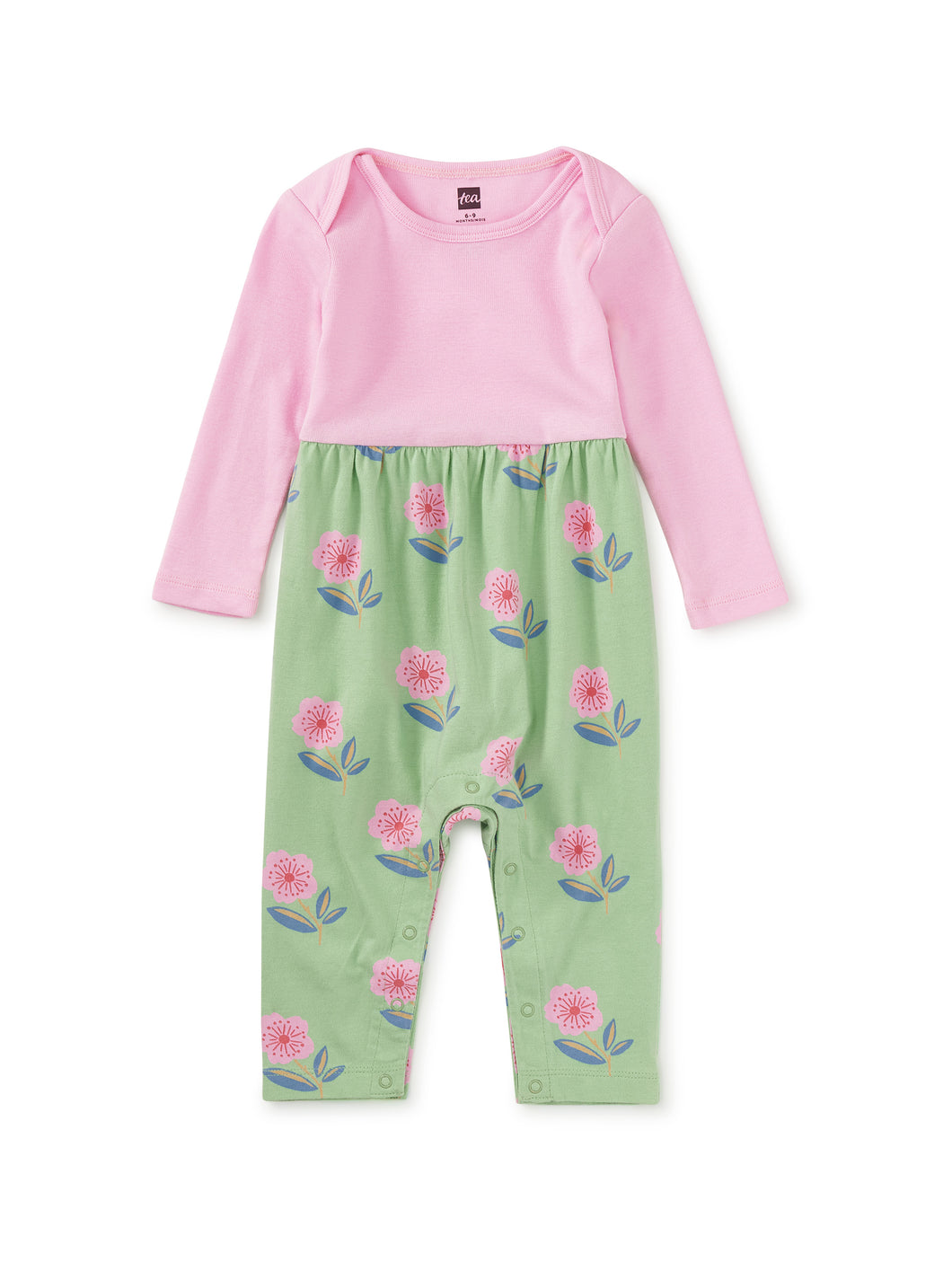 Tea Collection Print Mix Baby Romper - Cherry Blossom