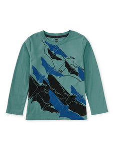 Tea Collection Long Sleeve Graphic Tee - Bat Colony