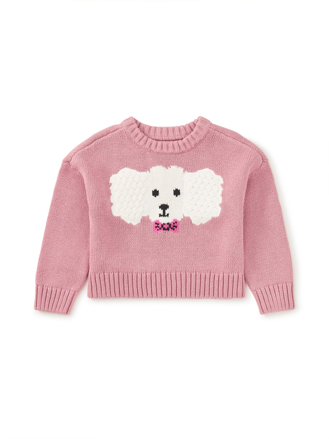 Tea Collection Fluffy Puppy Baby Sweater - Hydrangea