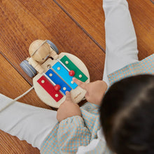 Load image into Gallery viewer, Plan Toys Pull Along Musical Bear
