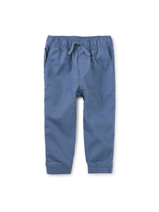 Tea Collection Woven Baby Joggers - Coronet Blue