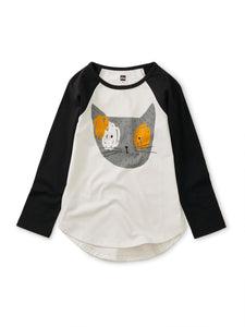 Tea Collection Raglan Graphic Tee - Spotted Cat